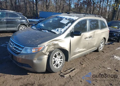 2012 Honda Odyssey Ex-L from USA, damaged, VIN 5FNRL5H64CB101018